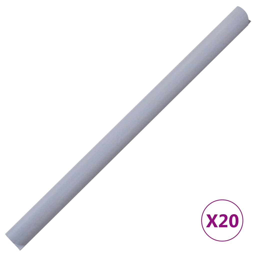 Recinzione Frangivento da Giardino PVC 35x0,19m Grigio Chiaro | homemem39