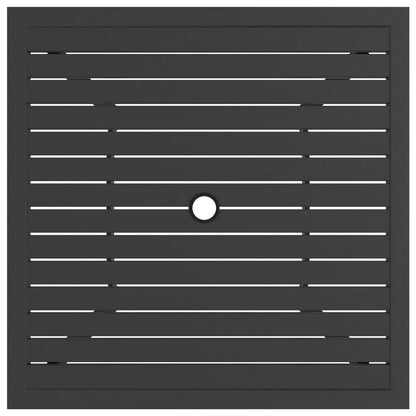 Tavolo da Giardino Antracite 81,5x81,5x72 cm in Acciaio - homemem39