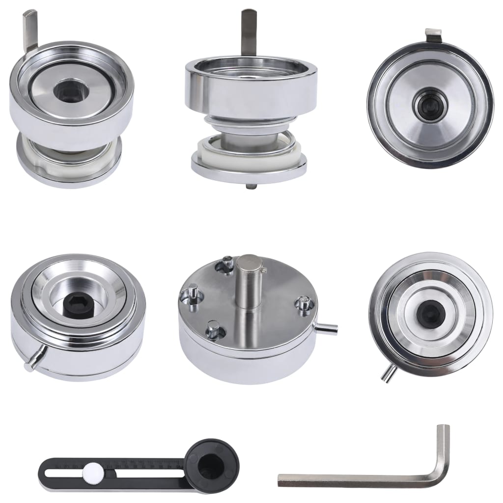 Macchina per Badge con 500 Set a Spilla 37 mm Punzone Rotativo | homemem39