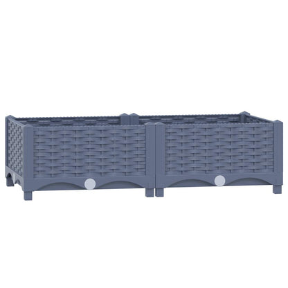 Fioriera Rialzata 80x40x23 cm in Polipropilene