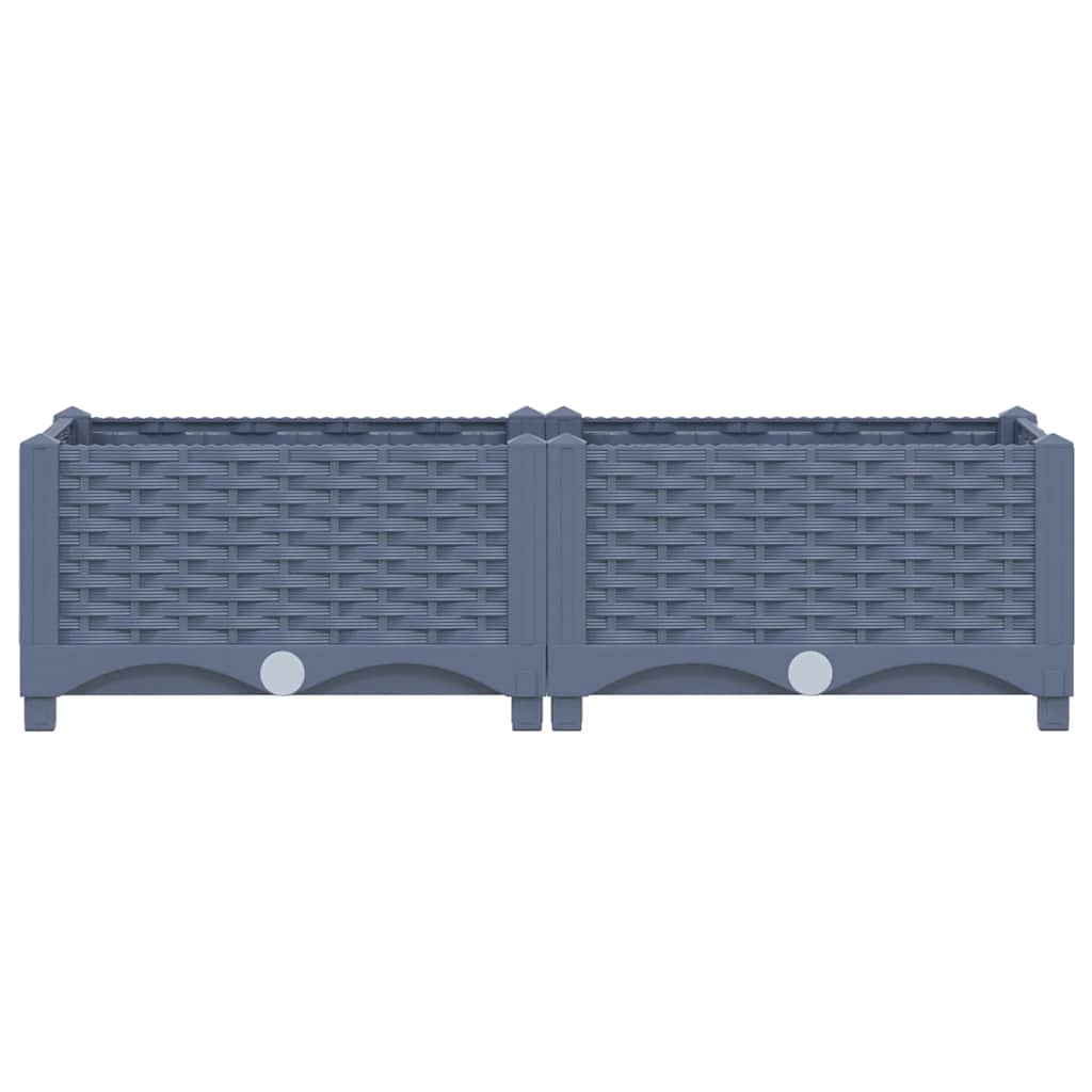 Fioriera Rialzata 80x40x23 cm in Polipropilene