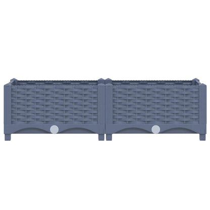 Fioriera Rialzata 80x40x23 cm in Polipropilene