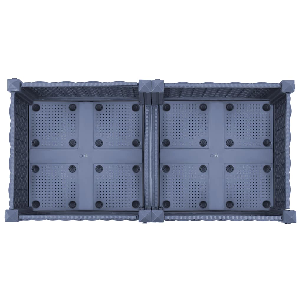 Fioriera Rialzata 80x40x23 cm in Polipropilene