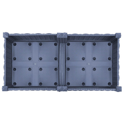 Fioriera Rialzata 80x40x23 cm in Polipropilene