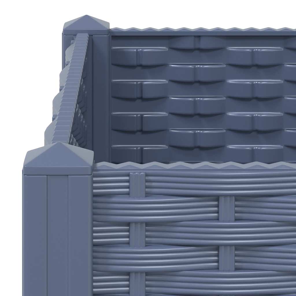 Fioriera Rialzata 80x40x23 cm in Polipropilene