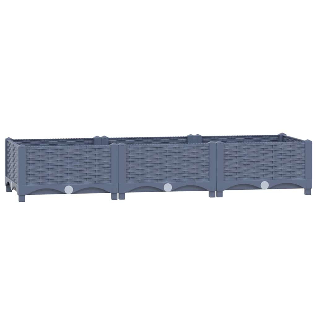 Fioriera Rialzata 120x40x23 cm in Polipropilene