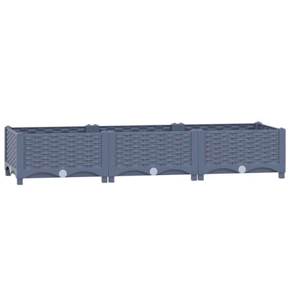 Fioriera Rialzata 120x40x23 cm in Polipropilene