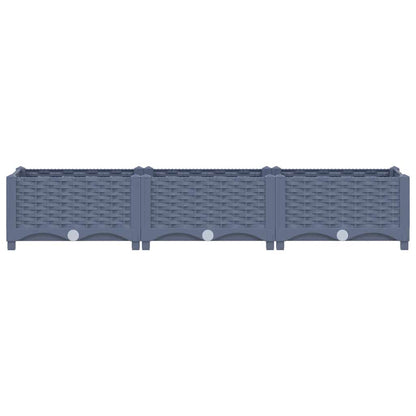 Fioriera Rialzata 120x40x23 cm in Polipropilene