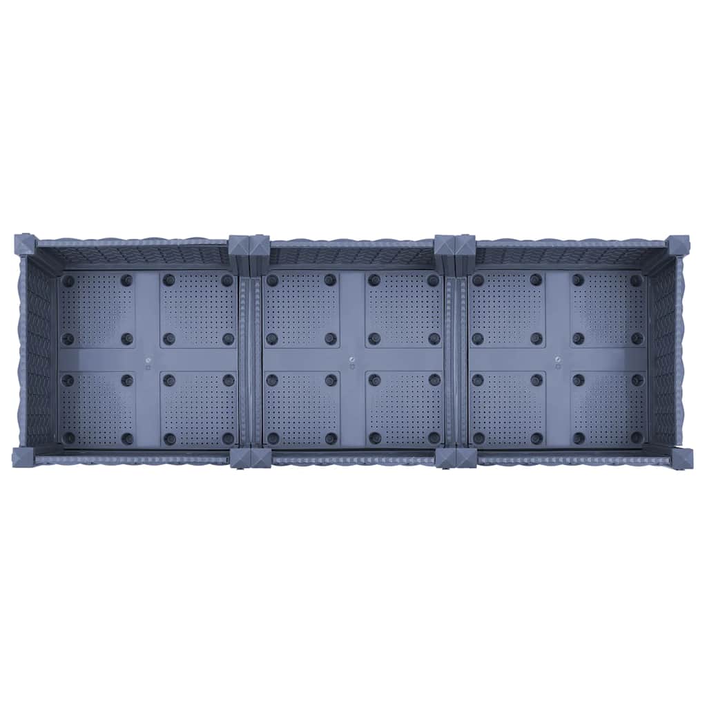 Fioriera Rialzata 120x40x23 cm in Polipropilene