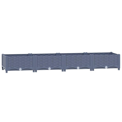 Fioriera Rialzata 160x40x23 cm in Polipropilene