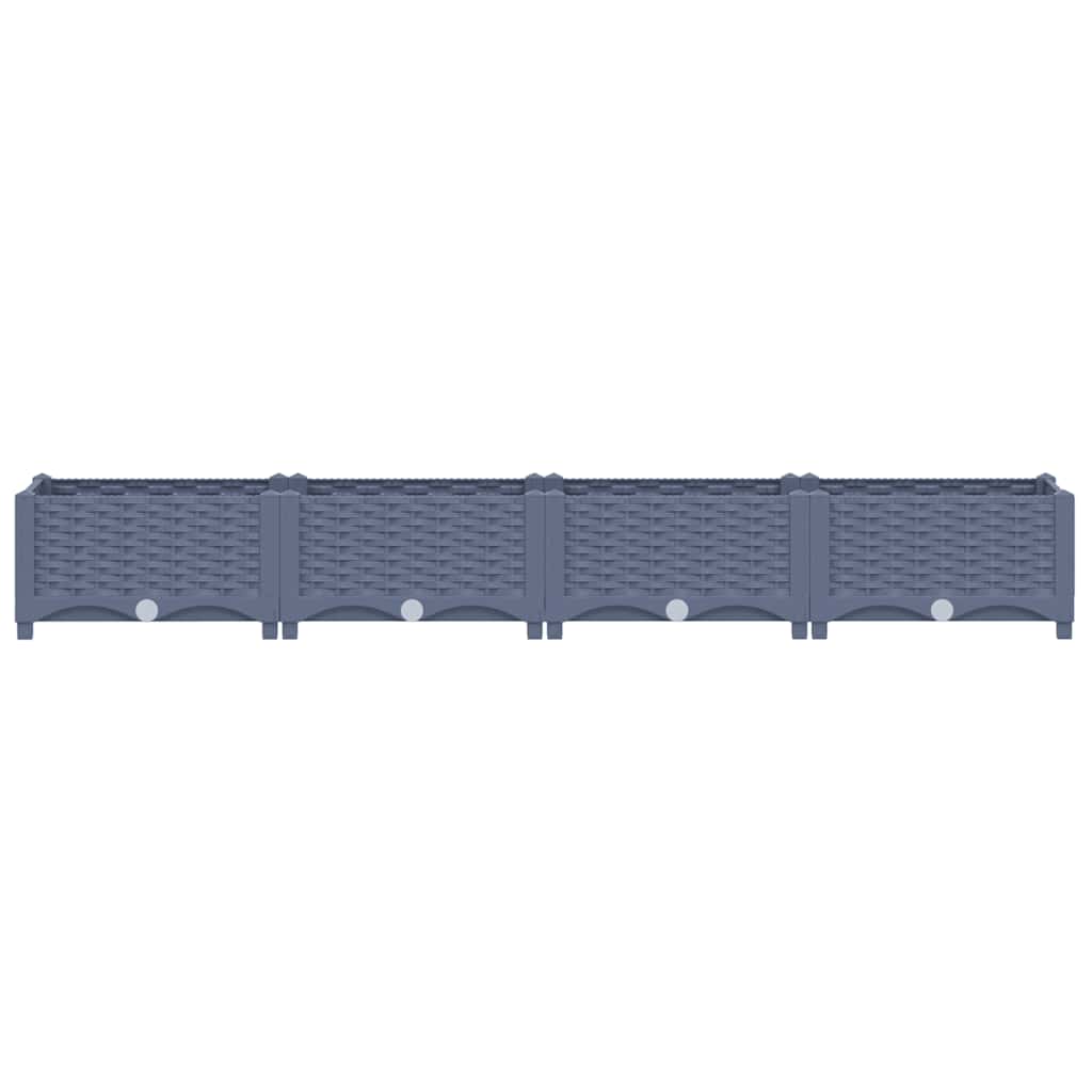 Fioriera Rialzata 160x40x23 cm in Polipropilene