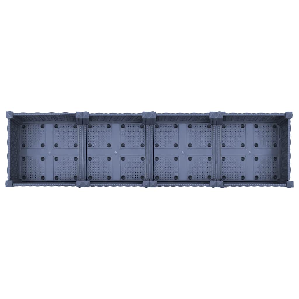Fioriera Rialzata 160x40x23 cm in Polipropilene