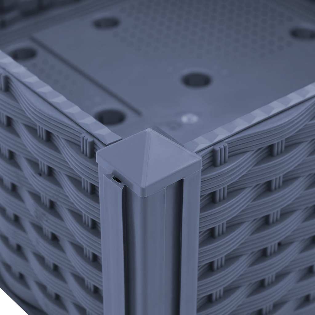 Fioriera Rialzata 160x40x23 cm in Polipropilene - homemem39