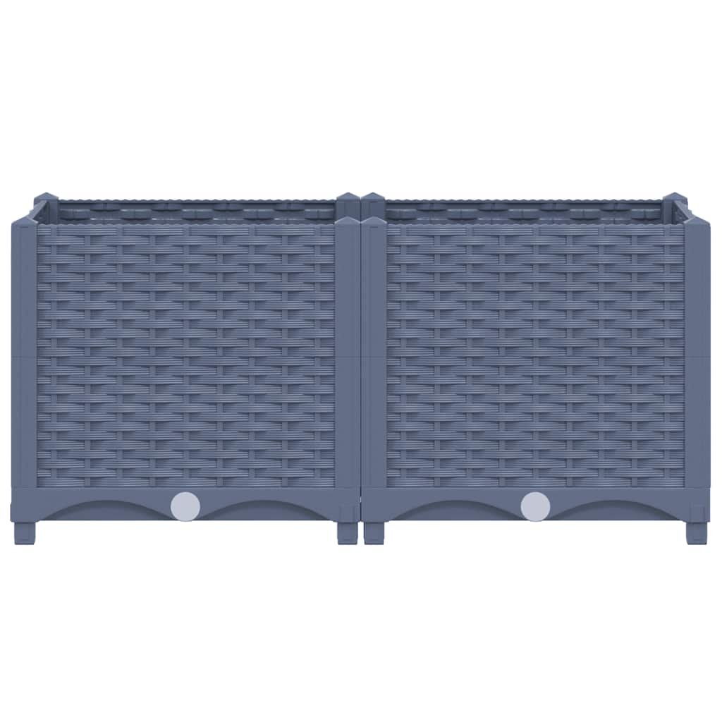 Fioriera Rialzata 80x40x38 cm in Polipropilene