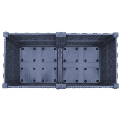 Fioriera Rialzata 80x40x38 cm in Polipropilene