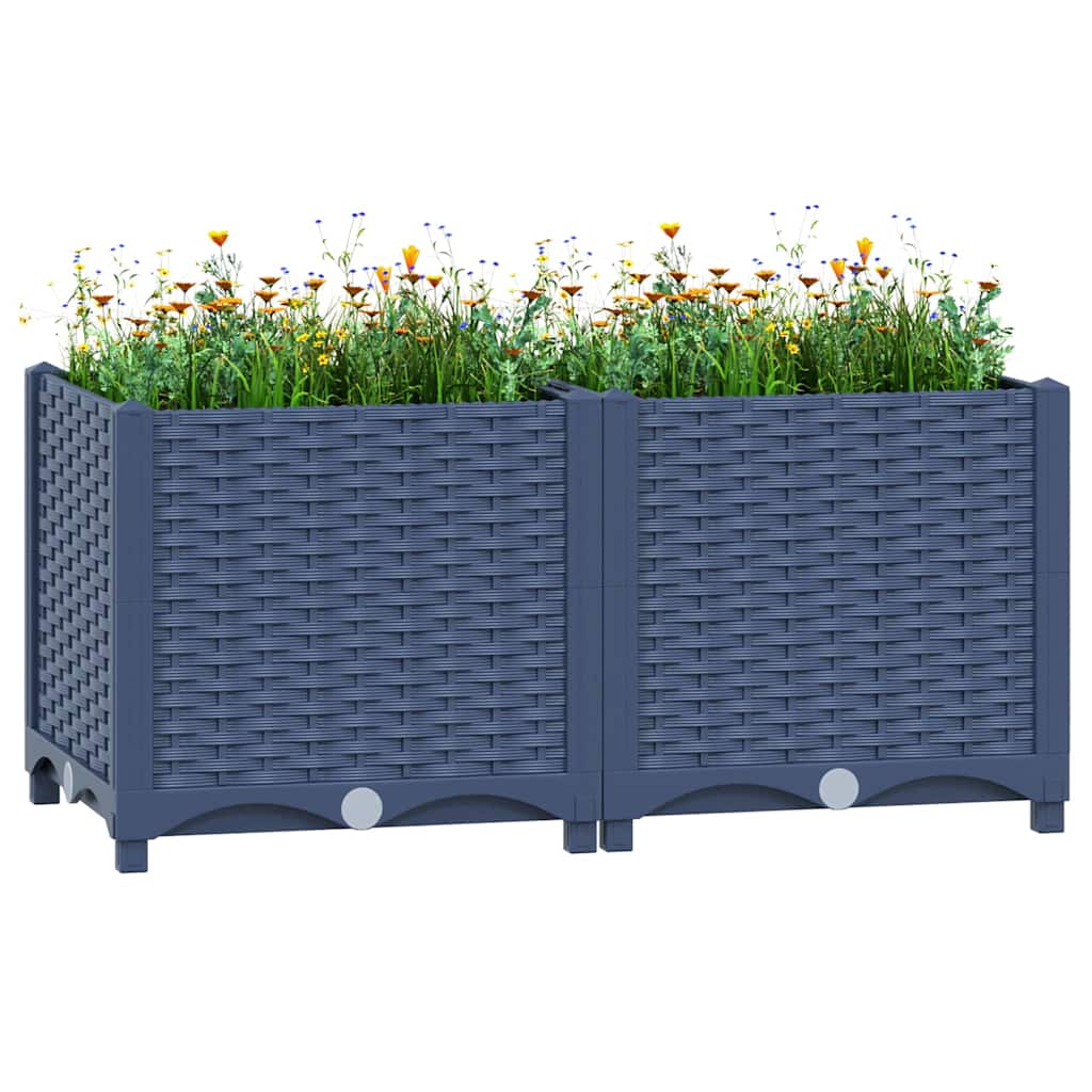 Fioriera Rialzata 80x40x38 cm in Polipropilene