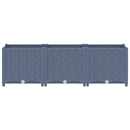 Fioriera Rialzata 120x40x38 cm in Polipropilene