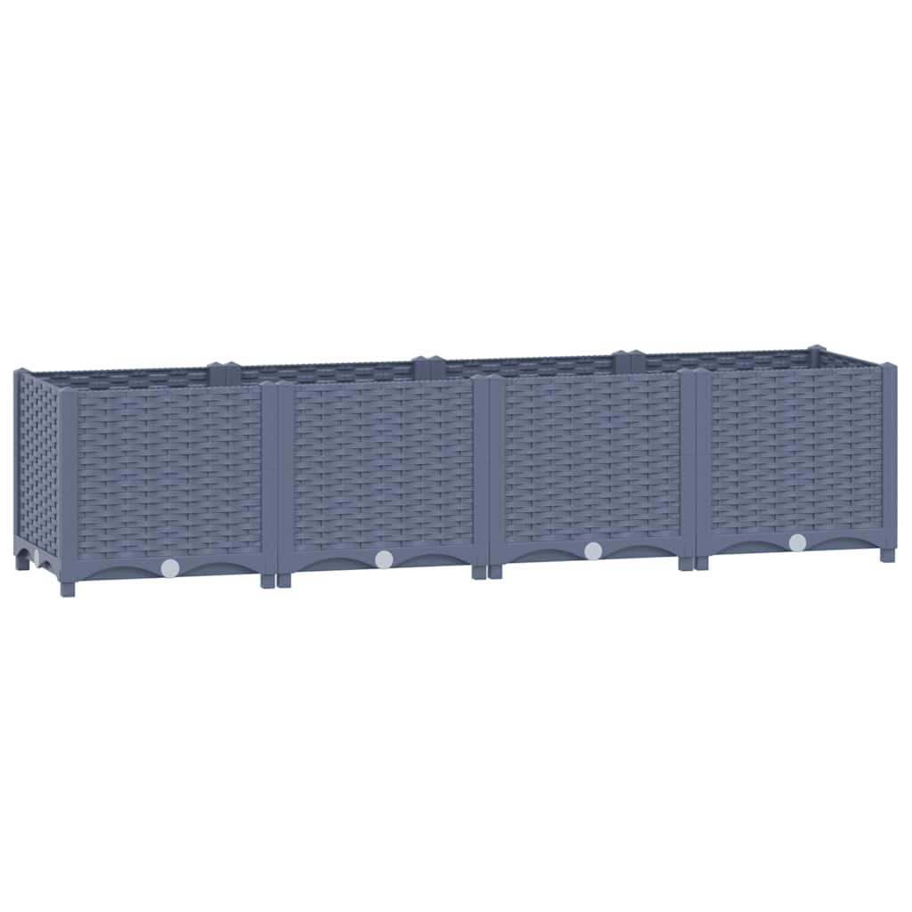 Fioriera Rialzata 160x40x38 cm in Polipropilene