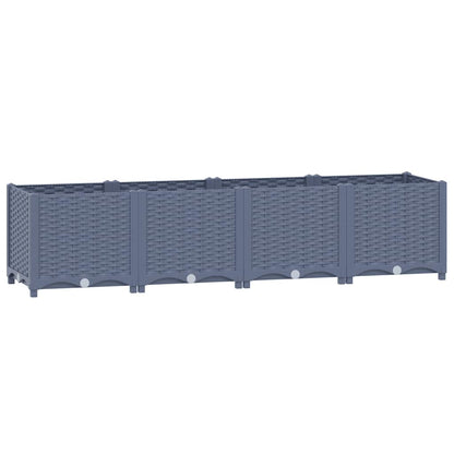 Fioriera Rialzata 160x40x38 cm in Polipropilene