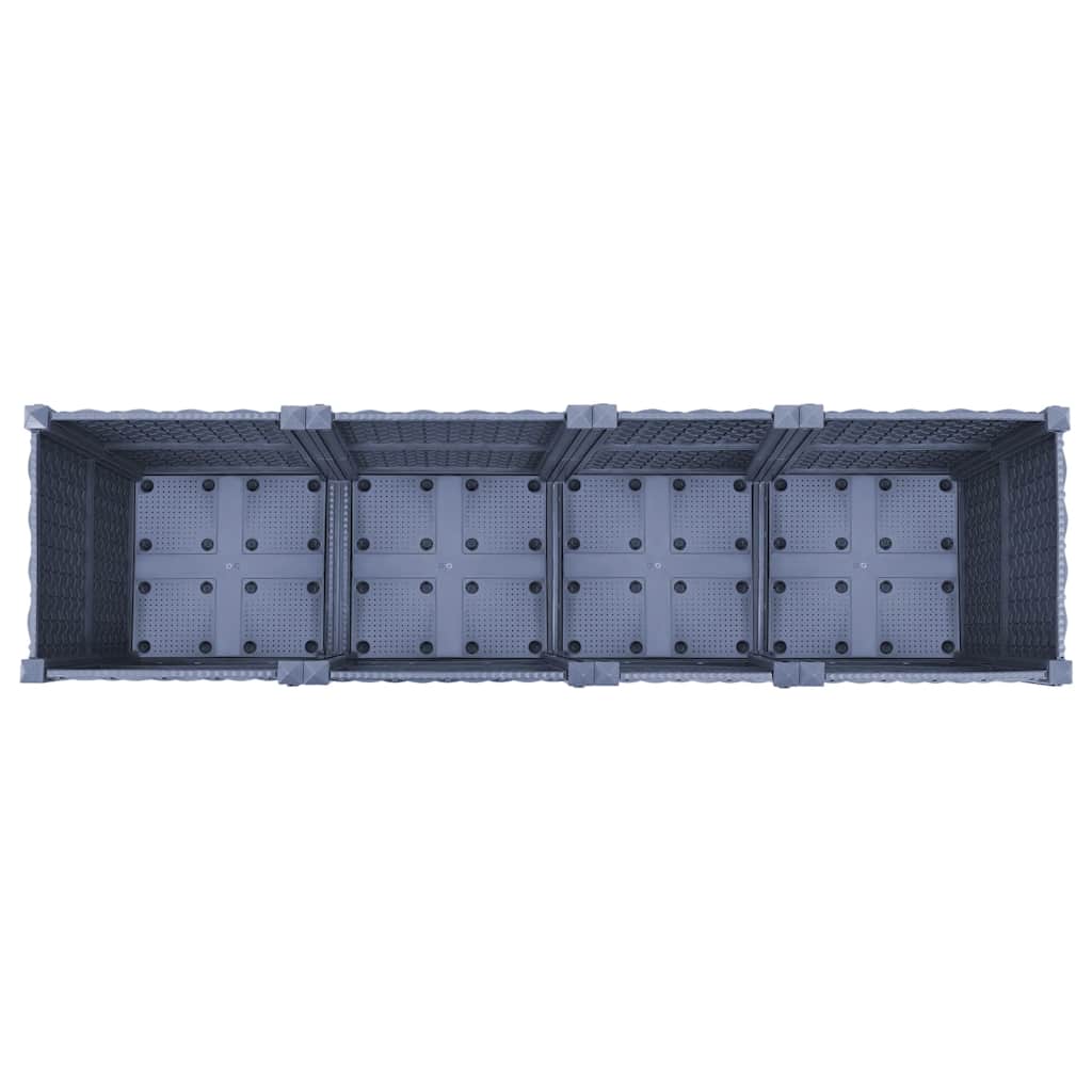 Fioriera Rialzata 160x40x38 cm in Polipropilene