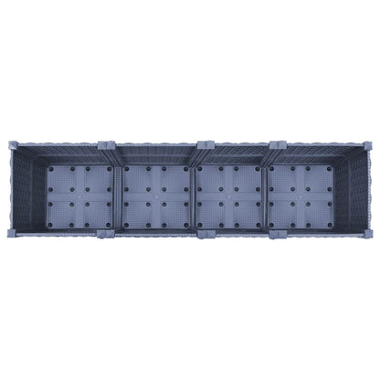 Fioriera Rialzata 160x40x38 cm in Polipropilene
