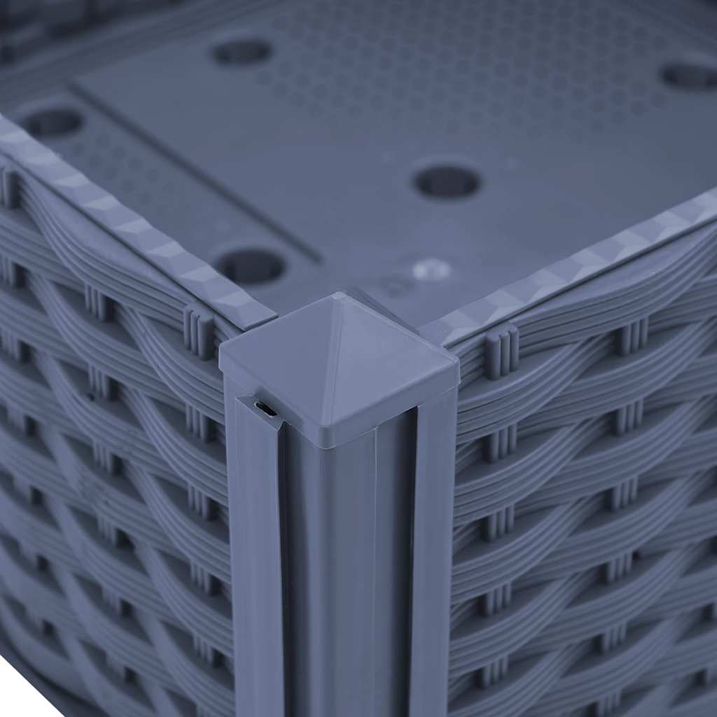 Fioriera Rialzata 160x40x38 cm in Polipropilene - homemem39