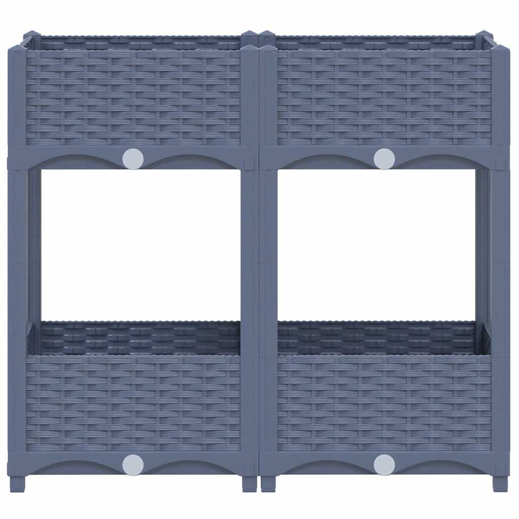 Fioriera Rialzata 80x40x71 cm in Polipropilene
