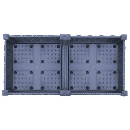 Fioriera Rialzata 80x40x71 cm in Polipropilene