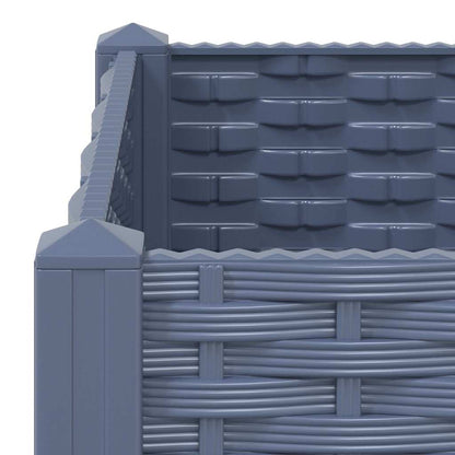 Fioriera Rialzata 80x40x71 cm in Polipropilene