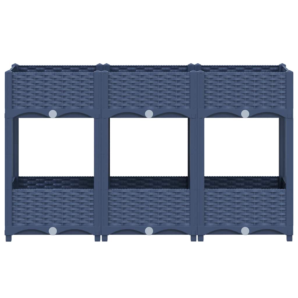 Fioriera Rialzata 120x40x71 cm in Polipropilene - homemem39