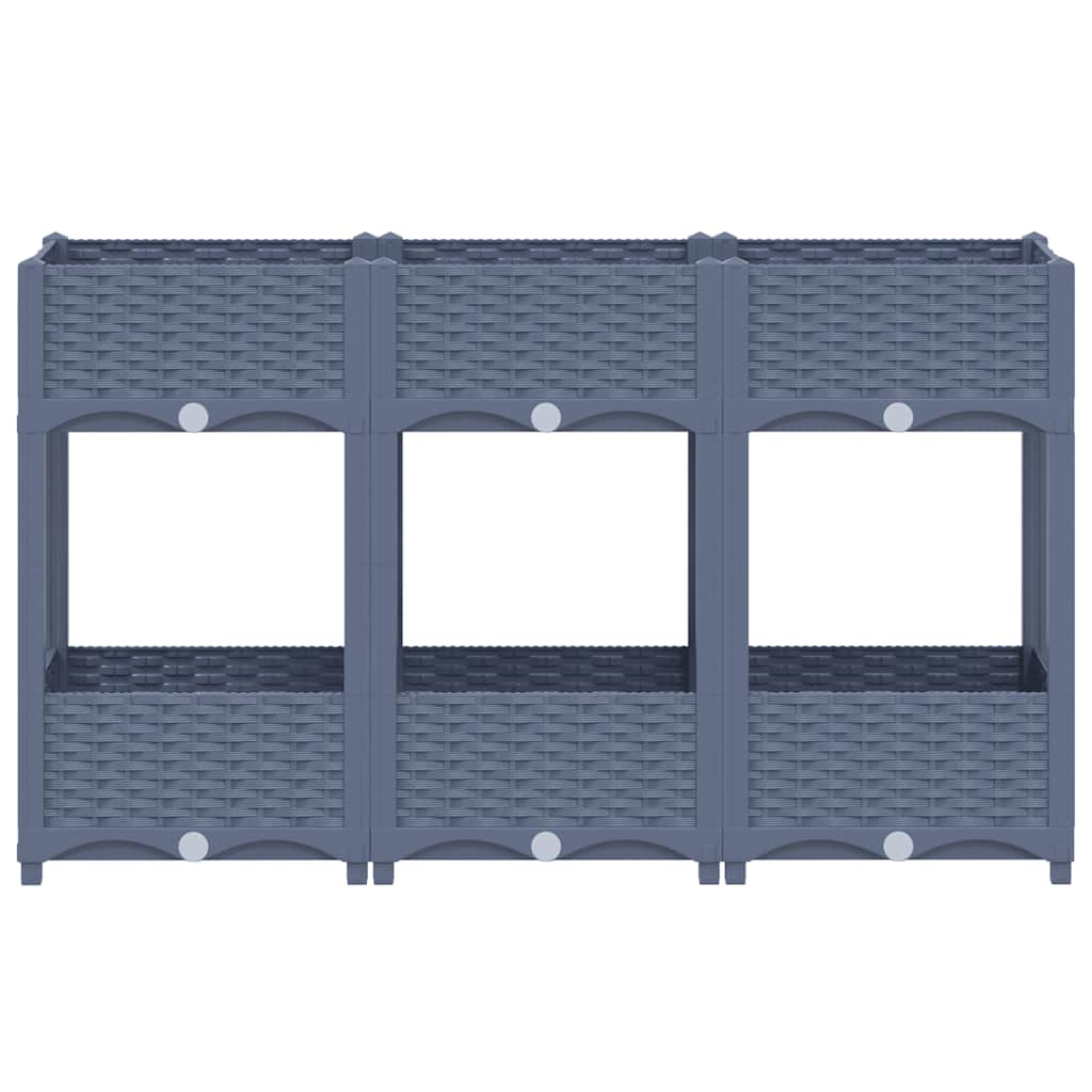 Fioriera Rialzata 120x40x71 cm in Polipropilene