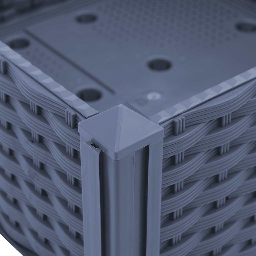 Fioriera Rialzata 120x40x71 cm in Polipropilene - homemem39