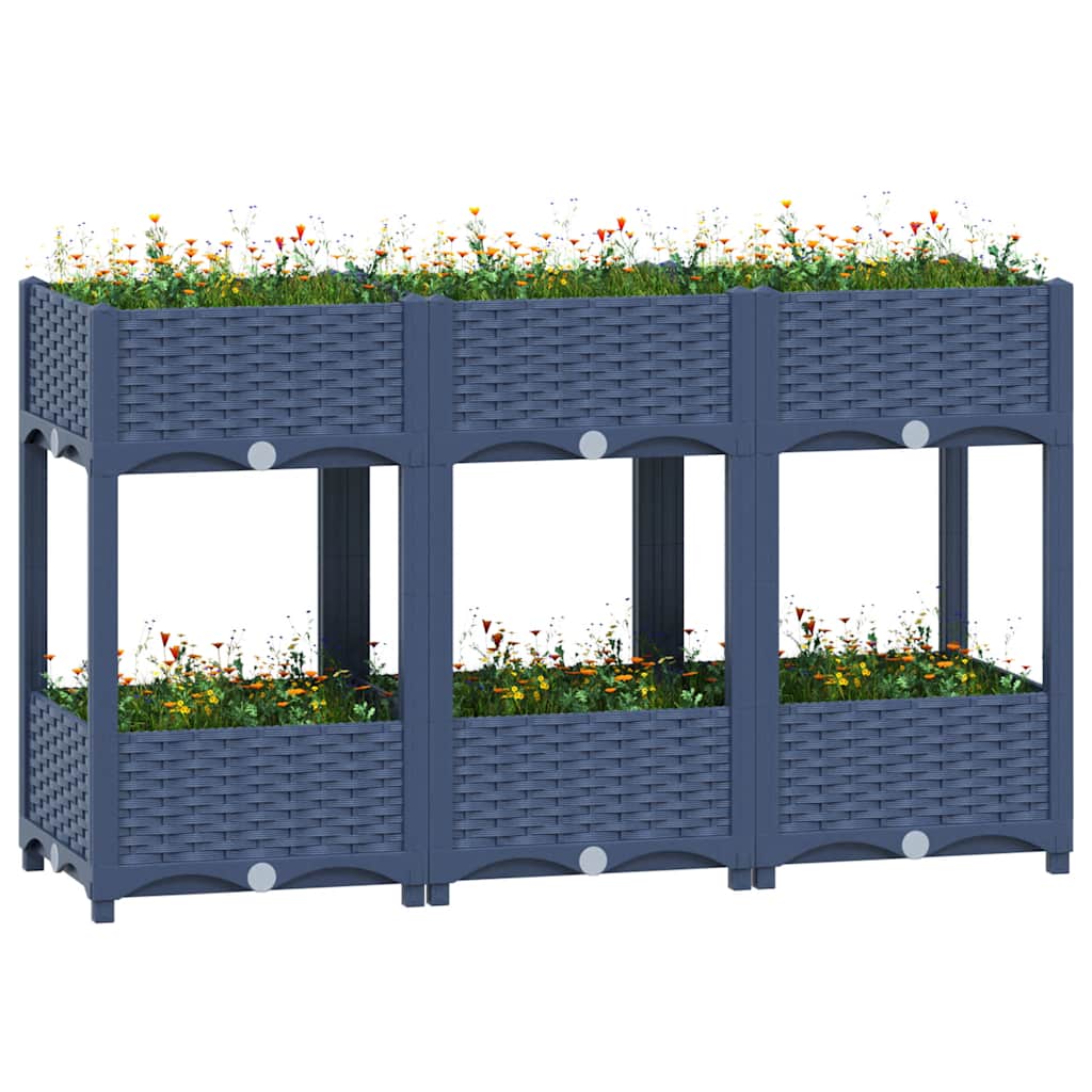 Fioriera Rialzata 120x40x71 cm in Polipropilene