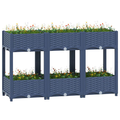 Fioriera Rialzata 120x40x71 cm in Polipropilene