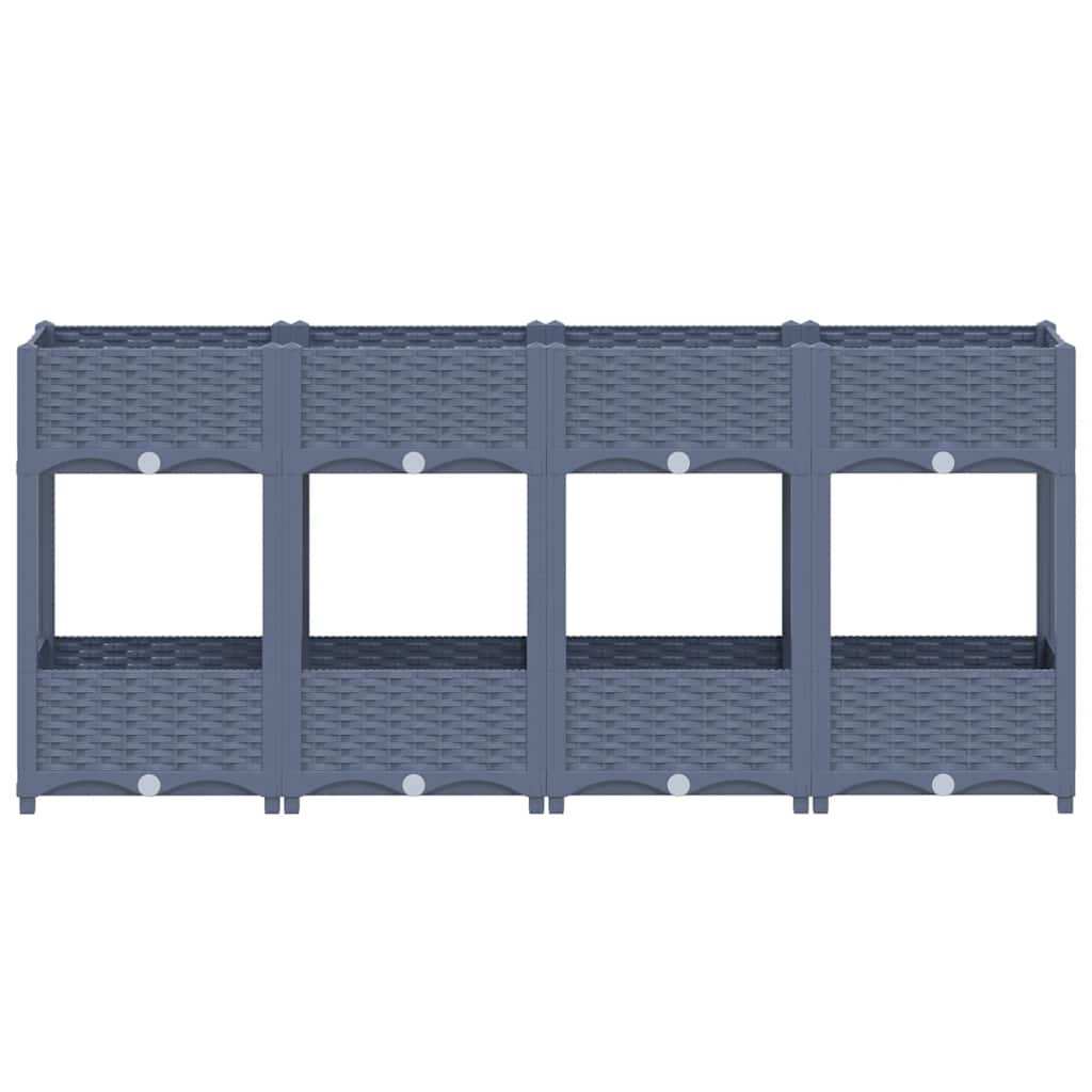 Fioriera Rialzata 160x40x71 cm in Polipropilene - homemem39