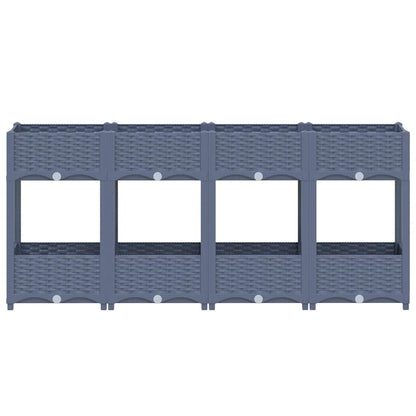 Fioriera Rialzata 160x40x71 cm in Polipropilene - homemem39