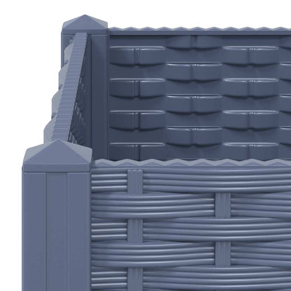 Fioriera Rialzata 160x40x71 cm in Polipropilene - homemem39