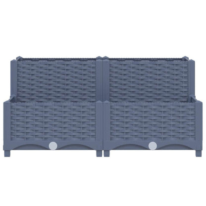 Fioriera Rialzata 80x80x38 cm in Polipropilene
