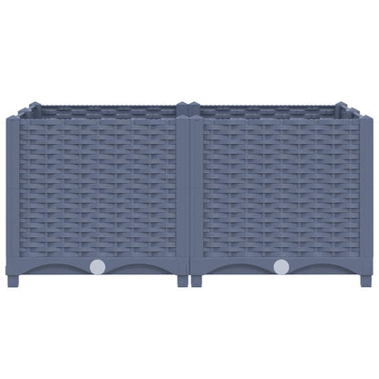 Fioriera Rialzata 80x80x38 cm in Polipropilene