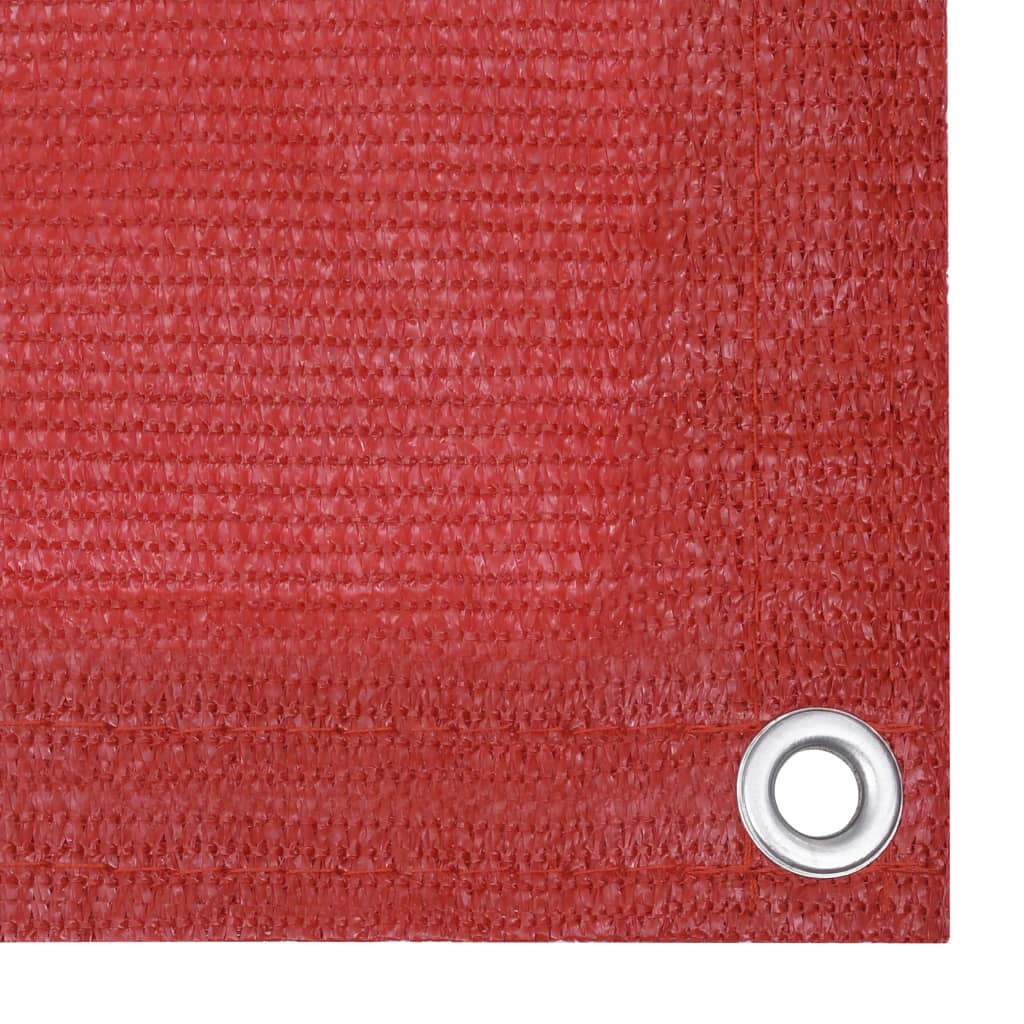 Schermo Frangivista per Balcone Rosso 90x300 cm in HDPE