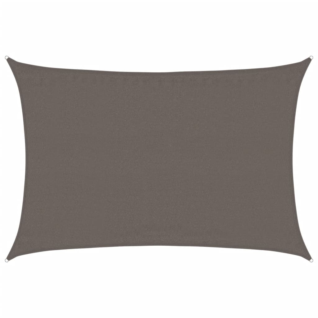 Vela Parasole 160 g/m² Antracite 3,5x5 m in HDPE - homemem39