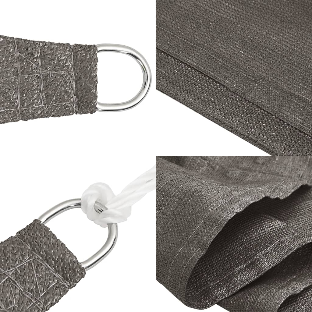 Vela Parasole 160 g/m² Antracite 3,5x5 m in HDPE