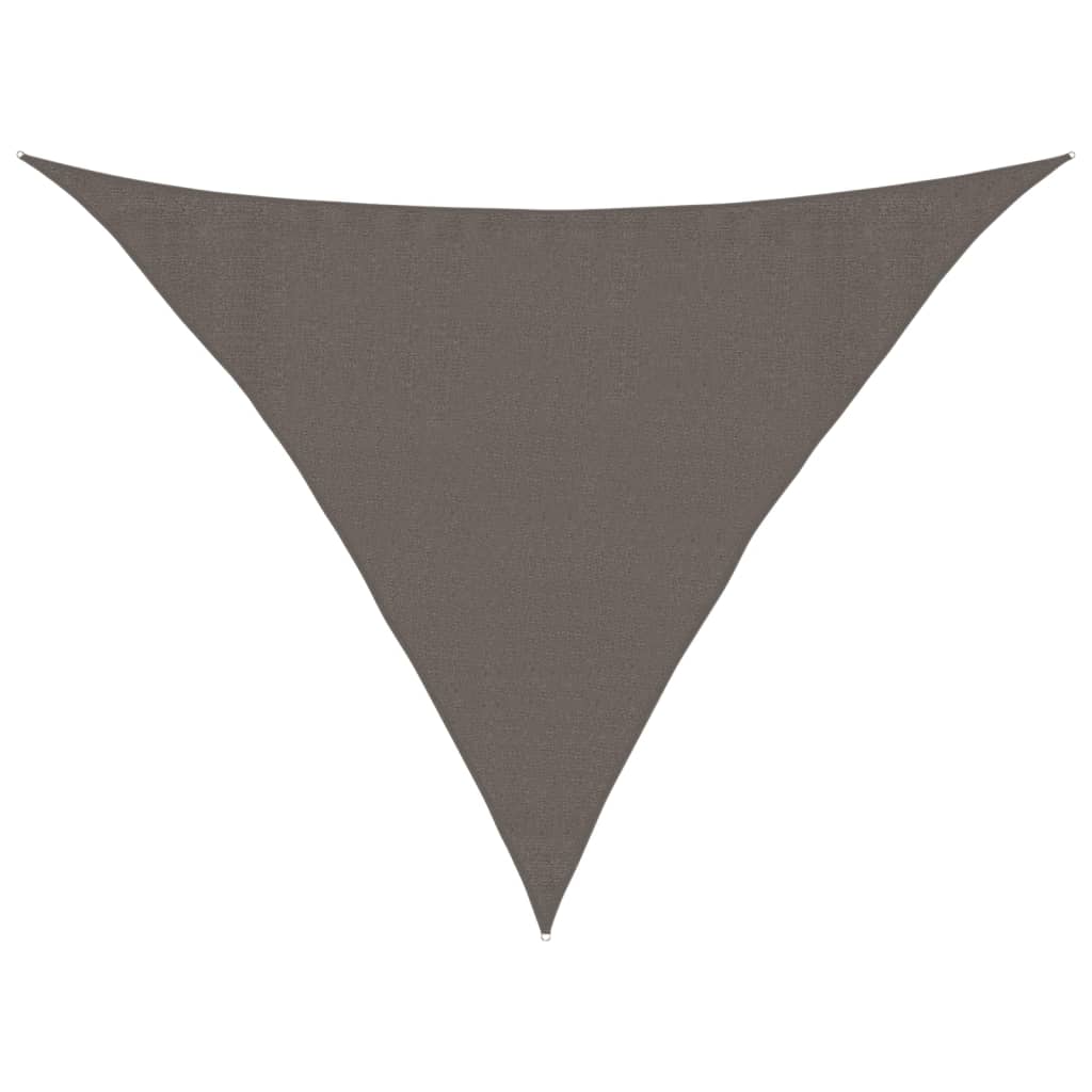 Parasol Sail 160 g/m² Anthracite 3.5x3.5x4.9 m in HDPE