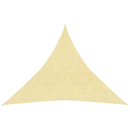 Vela Parasole 160 g/m² Beige 4x4x4 m in HDPE