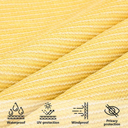 Vela Parasole 160 g/m² Beige 4x4x4 m in HDPE