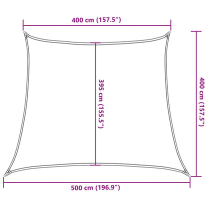 Vela Parasole 160 g/m² Beige 4/5x4 m in HDPE | homemem39