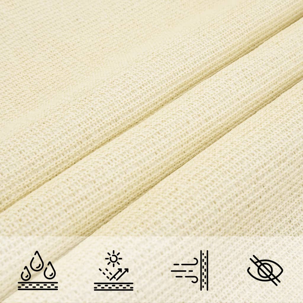 Vela Parasole 160 g/m² Crema 4x4 m in HDPE | homemem39