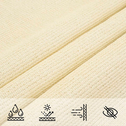 Vela Parasole 160 g/m² Crema 7x7 m in HDPE | homemem39