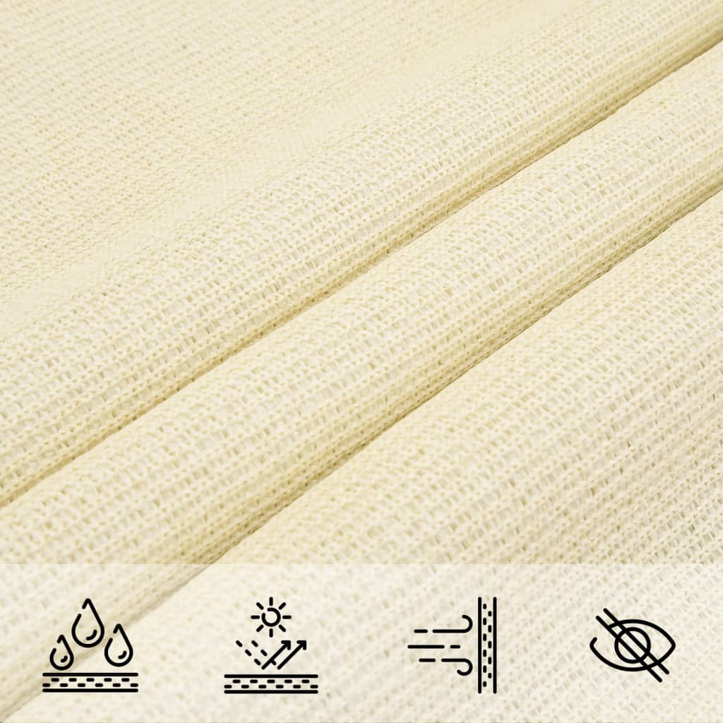 Vela Parasole 160 g/m² Crema 2x2,5 m in HDPE | homemem39