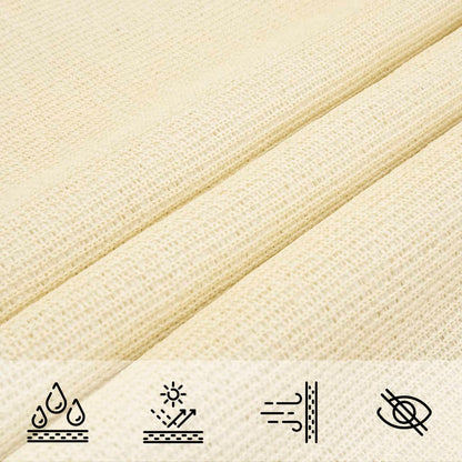 Parasol sail 160 g/m² Cream 2.5x4.5 m in HDPE